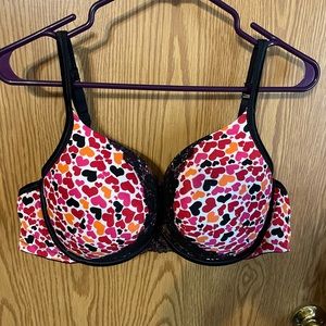 Cacique hearts underwire bra